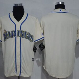 Seattle Mariners Blank Cream New Cool Base Stitched MLB Jersey