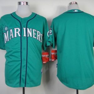 Seattle Mariners Blank Green Alternate Cool Base Stitched MLB Jersey