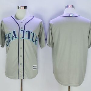 Seattle Mariners Blank Grey New Cool Base Stitched MLB Jersey