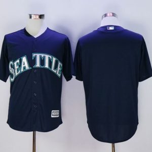 Seattle Mariners Blank Navy blue New Cool Base Stitched MLB Jersey