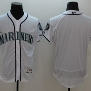 Seattle Mariners Blank White Flexbase Collection Stitched MLB Jersey