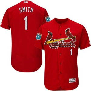 St. Louis Cardinals #1 Ozzie Smith Red Flexbase Collection Stitched MLB Jersey