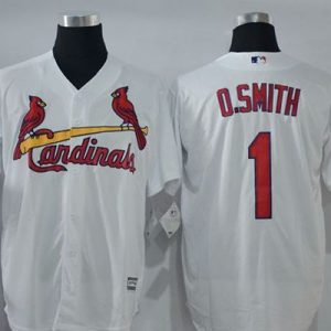 St. Louis Cardinals #1 Ozzie Smith White New Cool Base Stitched MLB Jersey