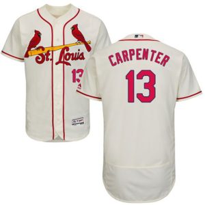 St. Louis Cardinals #13 Matt Carpenter Cream Flexbase Collection Stitched MLB Jersey