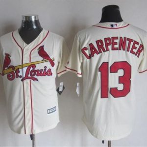 St. Louis Cardinals #13 Matt Carpenter Cream New Cool Base Stitched MLB Jersey