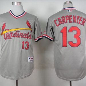 St. Louis Cardinals #13 Matt Carpenter Grey 1978 Turn Back The Clock Stitched MLB Jersey