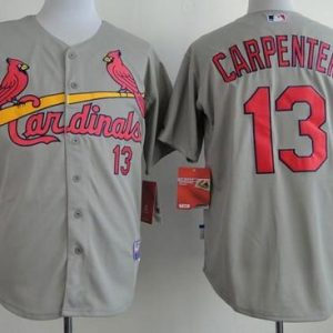 St. Louis Cardinals #13 Matt Carpenter Grey Cool Base Stitched MLB Jersey