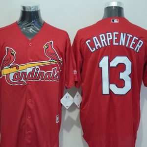 St. Louis Cardinals #13 Matt Carpenter Red New Cool Base Stitched MLB Jersey