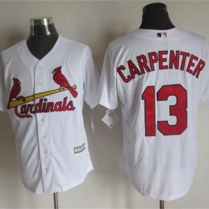 St. Louis Cardinals #13 Matt Carpenter White New Cool Base Stitched MLB Jersey