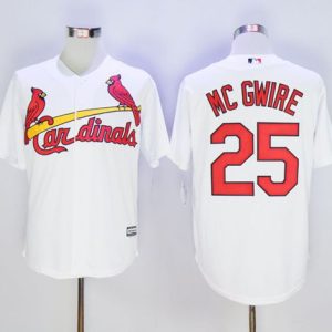 St. Louis Cardinals #25 Mark McGwire White New Cool Base Stitched MLB Jersey