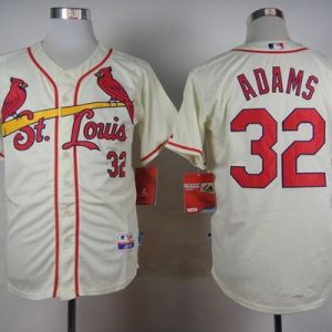 St. Louis Cardinals #32 Matt Adams Cream Cool Base Stitched MLB Jersey