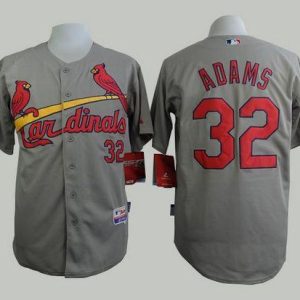 St. Louis Cardinals #32 Matt Adams Grey Cool Base Stitched MLB Jersey