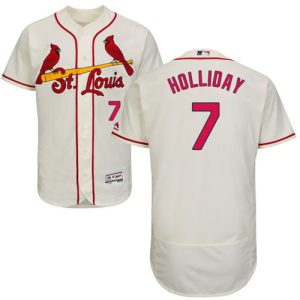 St. Louis Cardinals #7 Matt Holliday Cream Flexbase Collection Stitched MLB Jersey