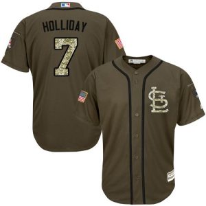 St. Louis Cardinals #7 Matt Holliday Green Salute to Service Stitched MLB Jersey