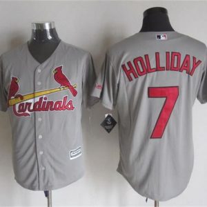 St. Louis Cardinals #7 Matt Holliday Grey New Cool Base Stitched MLB Jersey