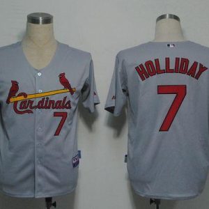 St. Louis Cardinals #7 Matt Holliday Stitched Grey MLB Jersey