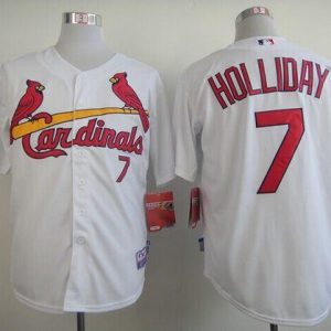 St. Louis Cardinals #7 Matt Holliday Stitched White MLB Jersey