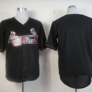 St. Louis Cardinals Blank Black Fashion Stitched MLB Jersey