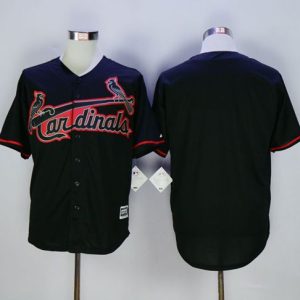 St. Louis Cardinals Blank Black New Cool Base Fashion Stitched MLB Jersey