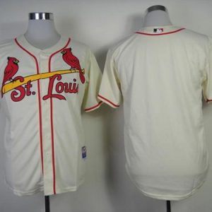 St. Louis Cardinals Blank Cream Cool Base Stitched MLB Jersey