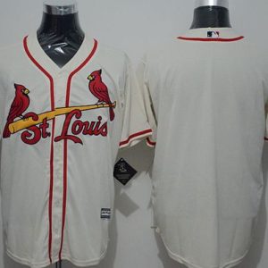 St. Louis Cardinals Blank Cream New Cool Base Stitched MLB Jersey