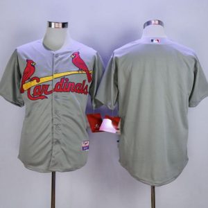 St. Louis Cardinals Blank Grey Cool Base Stitched MLB Jersey