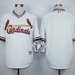 St. Louis Cardinals Blank White 1982 Turn Back The Clock Stitched MLB Jersey