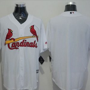 St. Louis Cardinals Blank White New Cool Base Stitched MLB Jersey