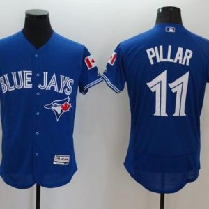 Toronto Blue Jays #11 Kevin Pillar Blue Fashion Stars & Stripes Flexbase Stitched MLB Jersey