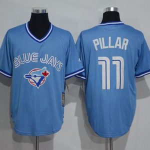 Toronto Blue Jays #11 Kevin Pillar Light Blue Cooperstown Throwback Stitched MLB Jersey