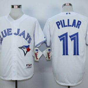 Toronto Blue Jays #11 Kevin Pillar White Cool Base Stitched MLB Jersey