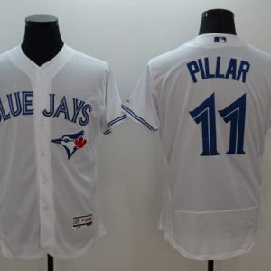 Toronto Blue Jays #11 Kevin Pillar White Flexbase Collection Stitched MLB Jersey