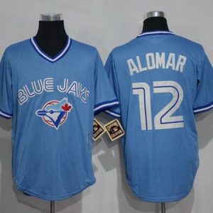 Toronto Blue Jays #12 Roberto Alomar Light Blue Cooperstown Throwback Stitched MLB Jersey