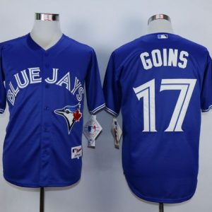 Toronto Blue Jays #17 Ryan Goins Blue Cool Base Stitched MLB Jersey