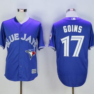 Toronto Blue Jays #17 Ryan Goins Blue New Cool Base 40th Anniversary Stitched MLB Jersey