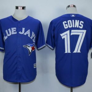 Toronto Blue Jays #17 Ryan Goins Blue New Cool Base Stitched MLB Jersey