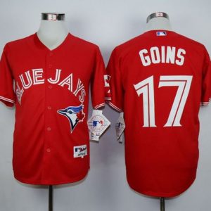 Toronto Blue Jays #17 Ryan Goins Red Canada Day Stitched MLB Jersey