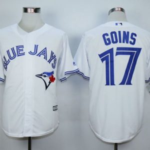 Toronto Blue Jays #17 Ryan Goins White New Cool Base Stitched MLB Jersey