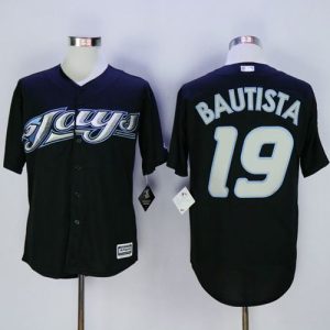 Toronto Blue Jays #19 Jose Bautista Black New Cool Base Stitched MLB Jersey