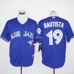 Toronto Blue Jays #19 Jose Bautista Blue Alternate Cool Base 2012 Stitched MLB Jersey