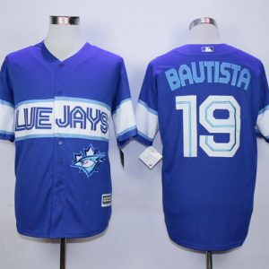 Toronto Blue Jays #19 Jose Bautista Blue Exclusive New Cool Base Stitched MLB Jersey