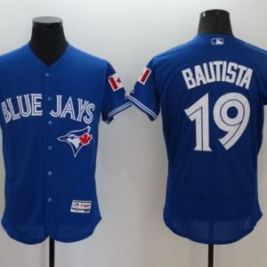 Toronto Blue Jays #19 Jose Bautista Blue Fashion Stars & Stripes Flexbase Stitched MLB Jersey