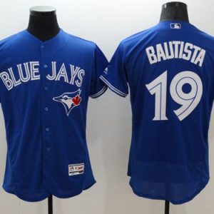 Toronto Blue Jays #19 Jose Bautista Blue Flexbase Collection Stitched MLB Jersey