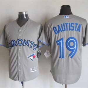 Toronto Blue Jays #19 Jose Bautista Grey New Cool Base Stitched MLB Jersey