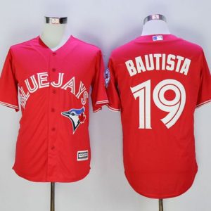 Toronto Blue Jays #19 Jose Bautista Red New Cool Base 40th Anniversary Stitched MLB Jersey