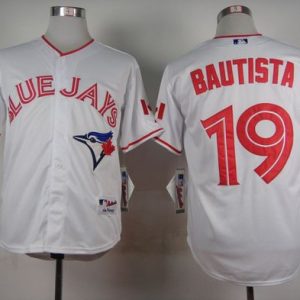 Toronto Blue Jays #19 Jose Bautista White 2015 Canada Day Stitched MLB Jersey