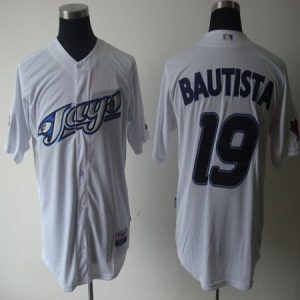 Toronto Blue Jays #19 Jose Bautista White Cool Base Stitched MLB Jersey