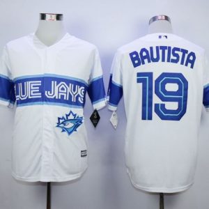 Toronto Blue Jays #19 Jose Bautista White Exclusive New Cool Base Stitched MLB Jersey