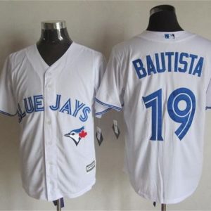 Toronto Blue Jays #19 Jose Bautista White New Cool Base Stitched MLB Jersey