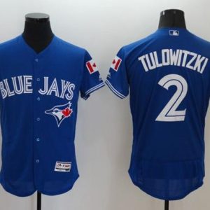 Toronto Blue Jays #2 Troy Tulowitzki Blue Fashion Stars & Stripes Flexbase Stitched MLB Jersey